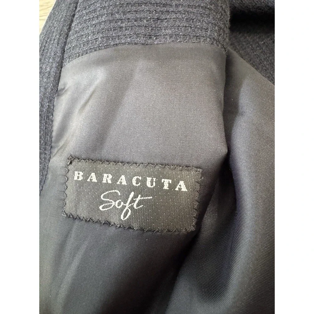 Baracuta‎ Soft NWT 100% Wool Brooklyn Half Lined Textured SportCoat Blazer 46L
